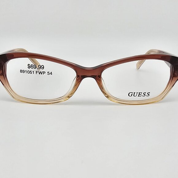 Guess GU2485-3 P42 Crystal Brown Fade Cat Eye Eyeglasses Frame w/ Flexhinge 54mm main image 4